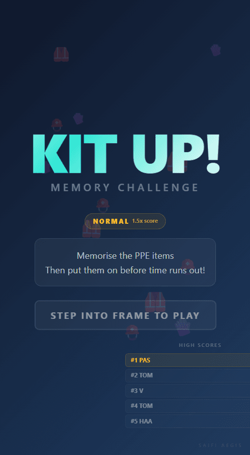 SAiFI Aegis Kit-Up game mode